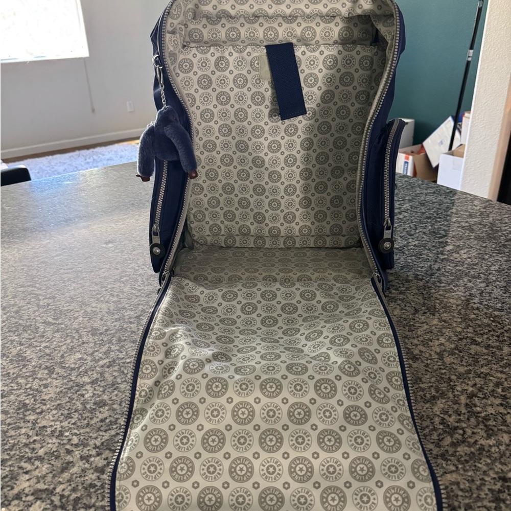 Kipling Blue Backpack with wheels - Picture 8 of 9